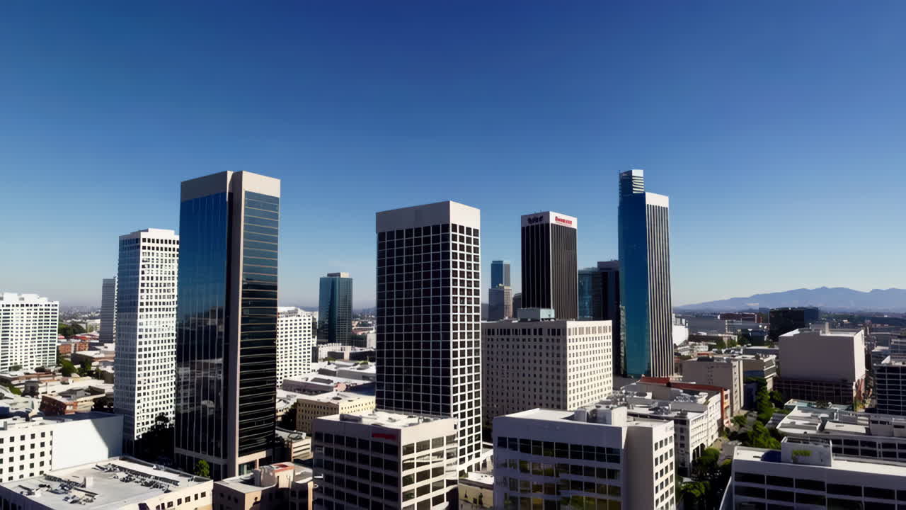 Aerial View of Los Angeles Cityscape