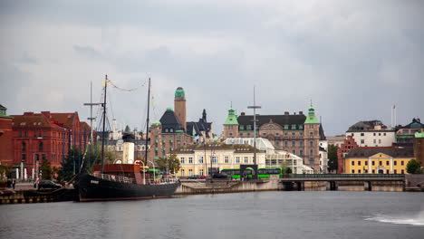 malmo downtown cityscape waterfront