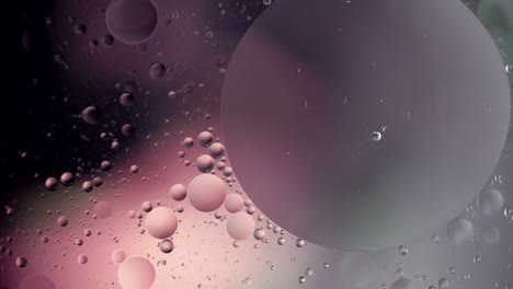fantastic structure of colorful bubbles. chaotic motion. abstract colorful paint. top view. movement of bubbles in the liquid. oil surface multicolored background. macro