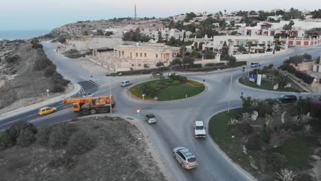 Aerial-drone-video-from-Malta,-Naxar-and-surroundings