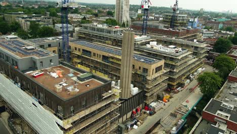 Drone shot of building under Construction
