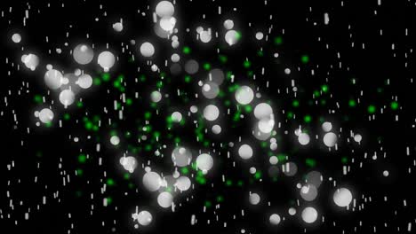 animación de formas y puntos sobre fondo negro