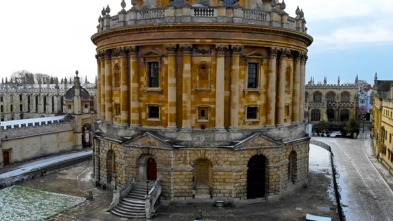 vista aérea del centro de oxford, reino unido
