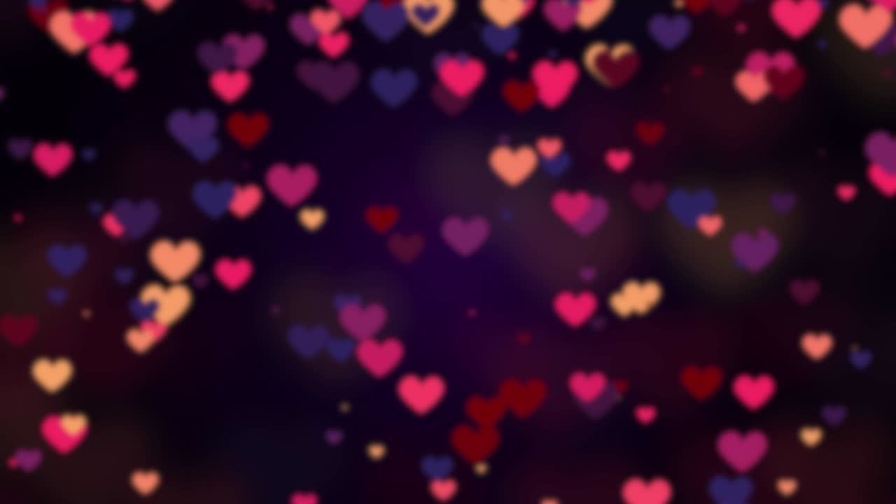 colorido hogar bokeh para el día de san valentín amor concepto de fondo rojo blanco borroso 4k