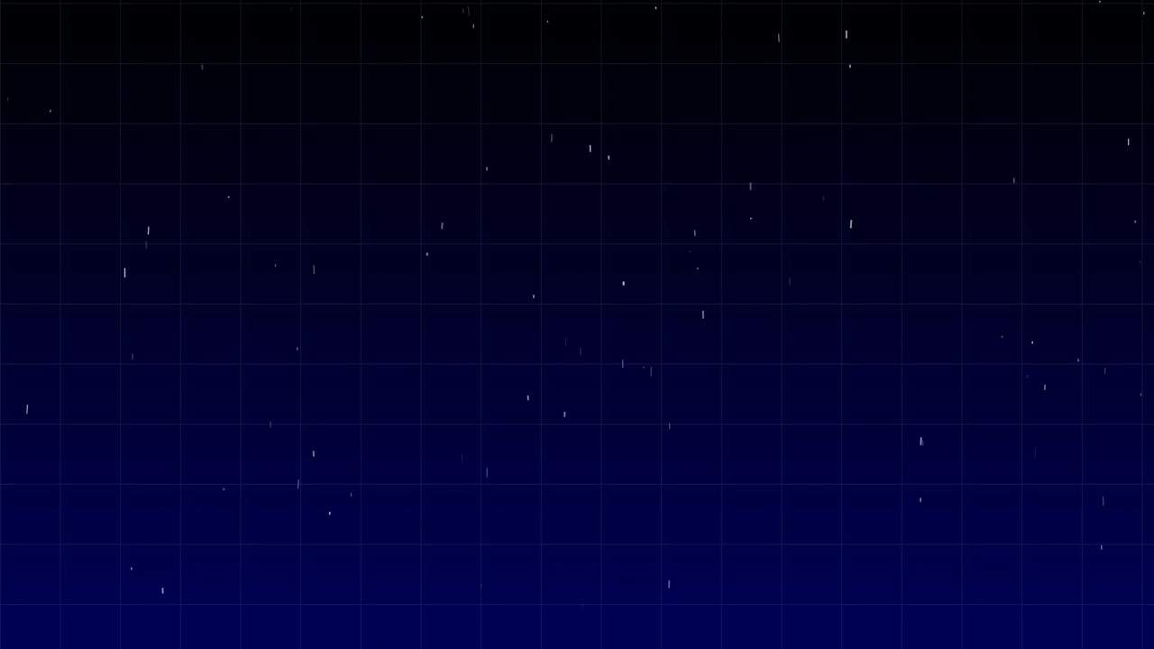 Digital Rain Effect on Dark Blue Grid Background