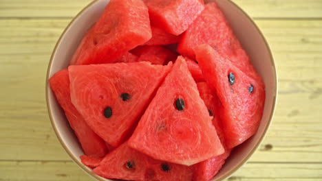 fresh-watermelon-sliced-on-plate