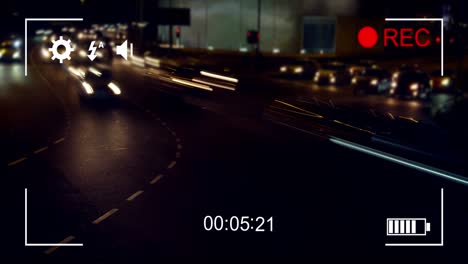 Filmen-Des-Nachtverkehrs-Im-Zeitraffer-Mit-Einer-Digitalkamera-4k