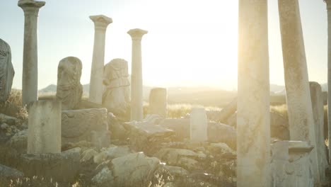 el antiguo templo griego en italia