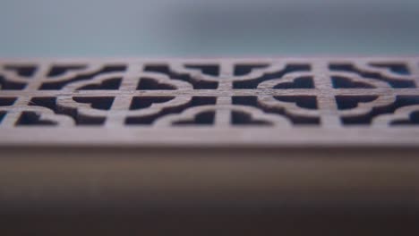 a scenic macro shot of smoking incense in a wooden box, spiritual ritual meditation, scented therapy fragrance, relaxing aromatic white smoke, textured case, cinematic static slow motion video 120 fps