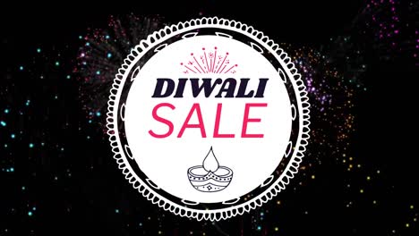 Diwali-sale-sign-against-fireworks-4k