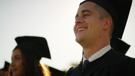 everyone's smiling on graduation day