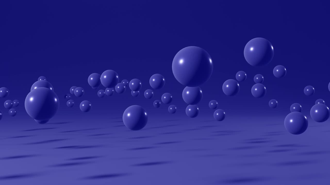 Violet balls on an violet background. Minimal motion graphic seamless loop animation