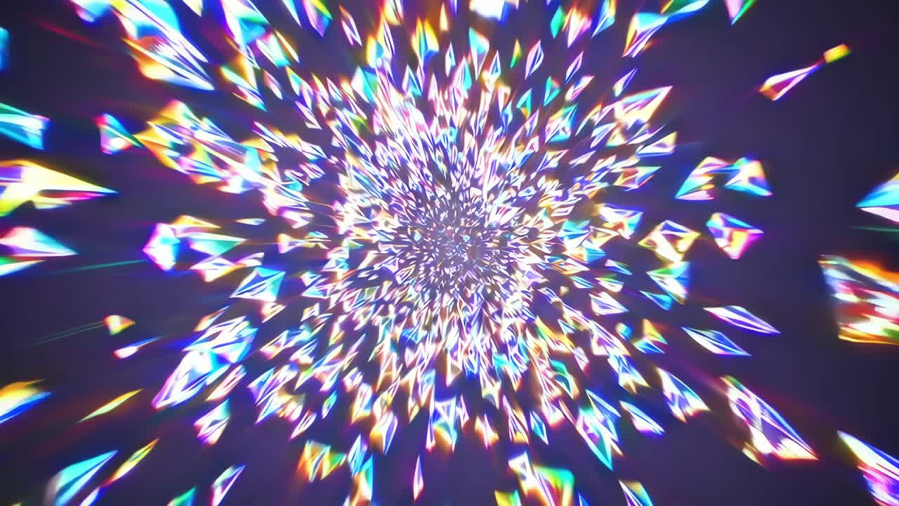 Abstract Prism Light Tunnel