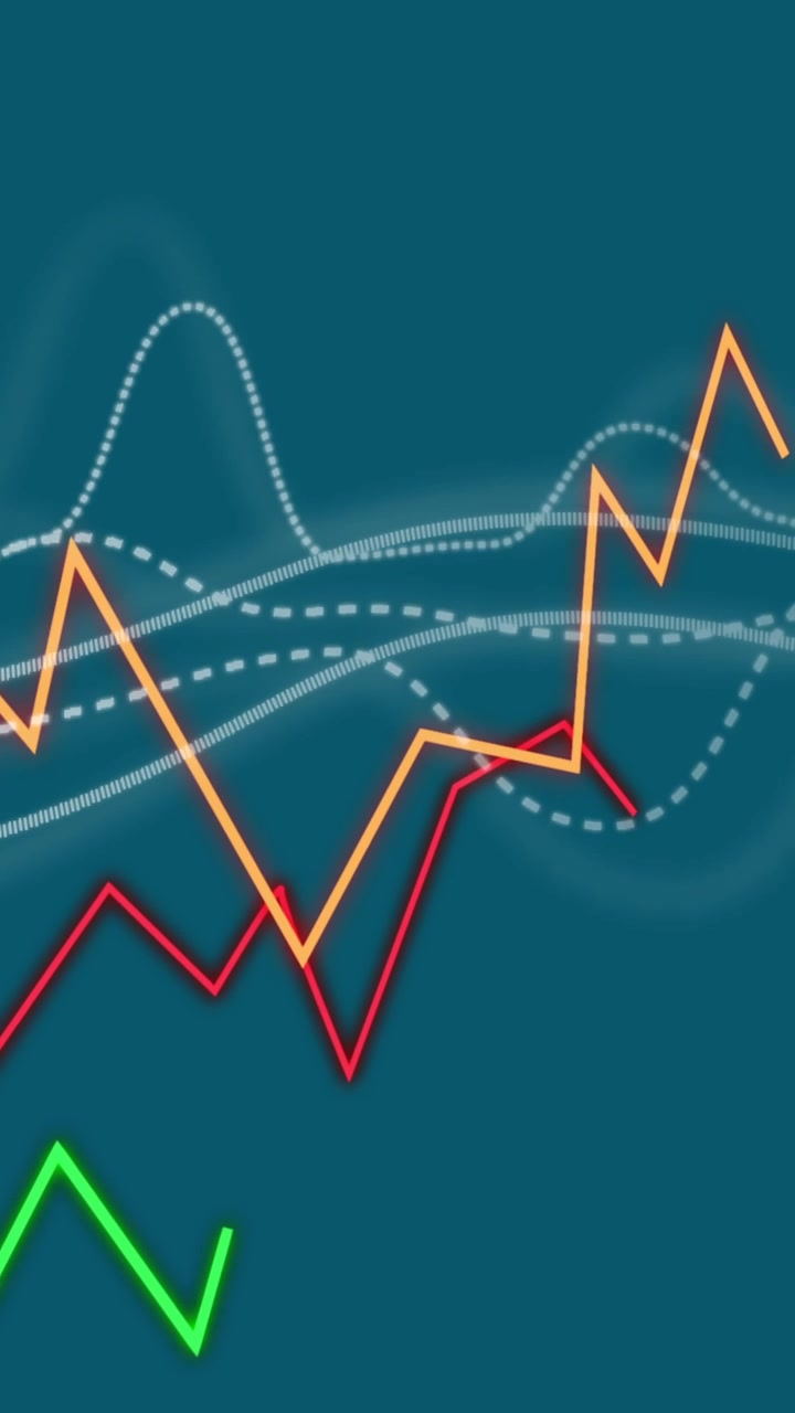 Animation of diagrams moving on green background