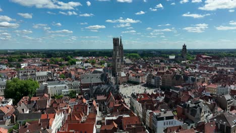 Belfry-of-Bruges,-Belgium,-June-2024