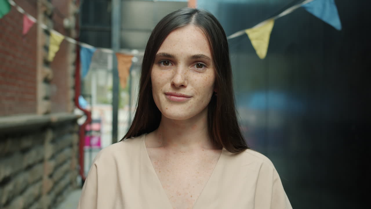 Woman Portrait in an Urban Alley
