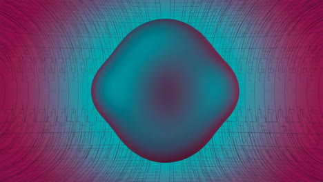 abstract gradient blob with futuristic geometric background