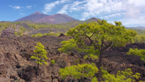 vista aérea del volcán el teide en tenerife