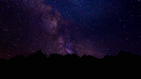 milky way over mountains