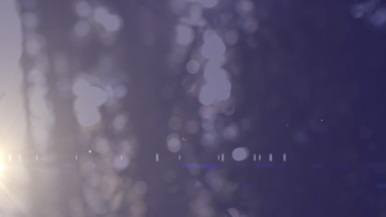 흐릿한 배경 위에 있는 빛의 흔적의 애니메이션