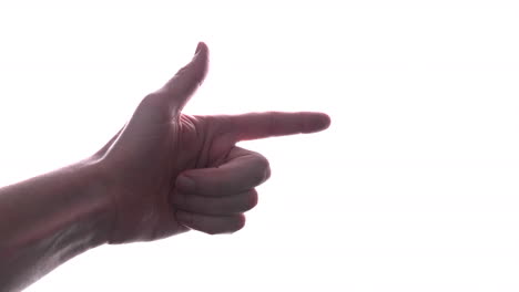 Gun-Sign---Hand-Doing-Finger-Gun-Gesture-In-White-Background