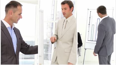 personas que se presentan en negocios