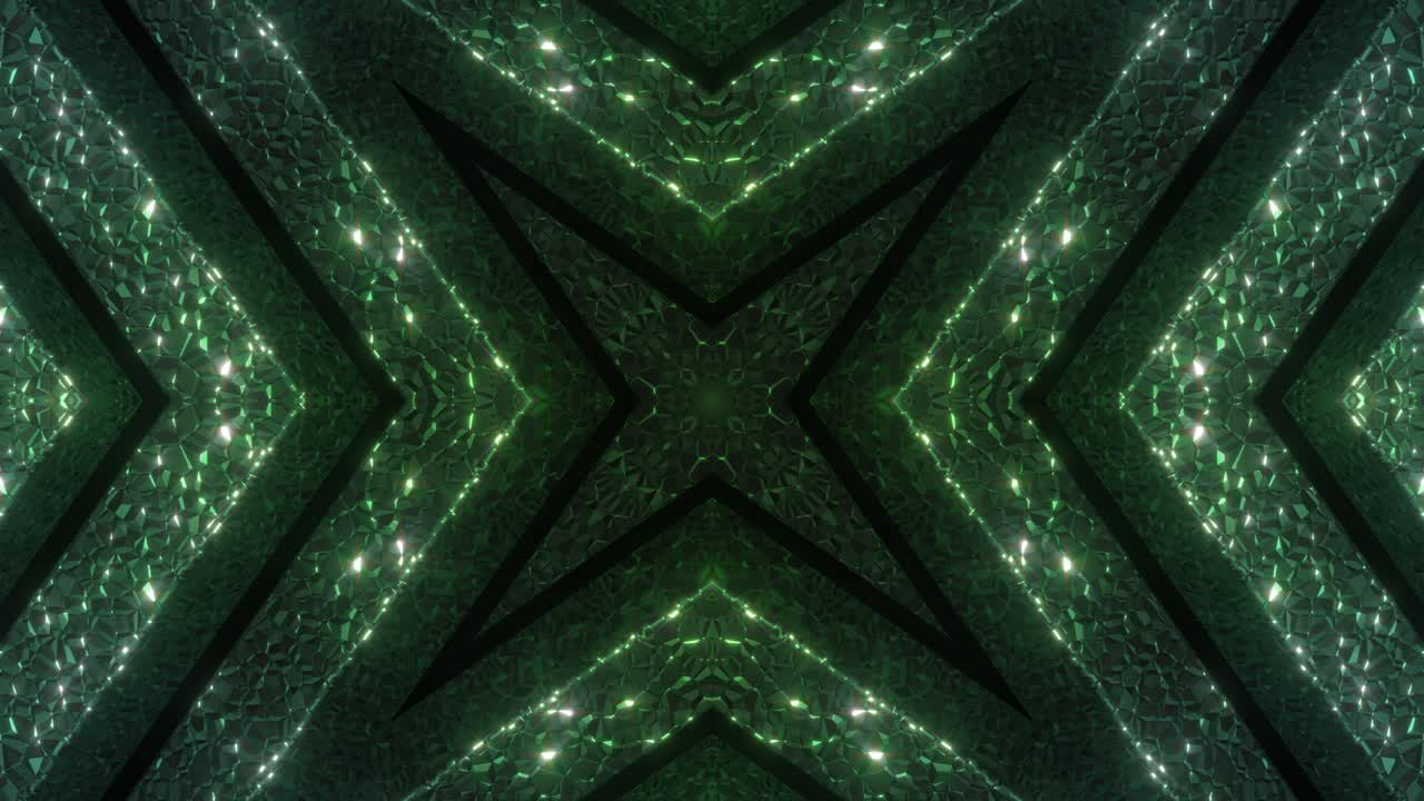 Abstract Geometric Crystal Patterns