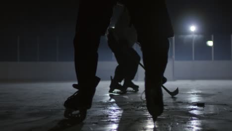 men playing ice hockey