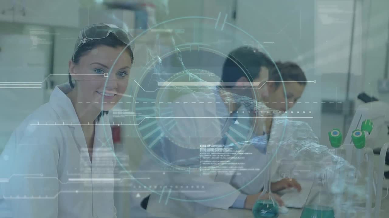 animación de redes, procesamiento de datos y alcance sobre diversos científicos en el laboratorio