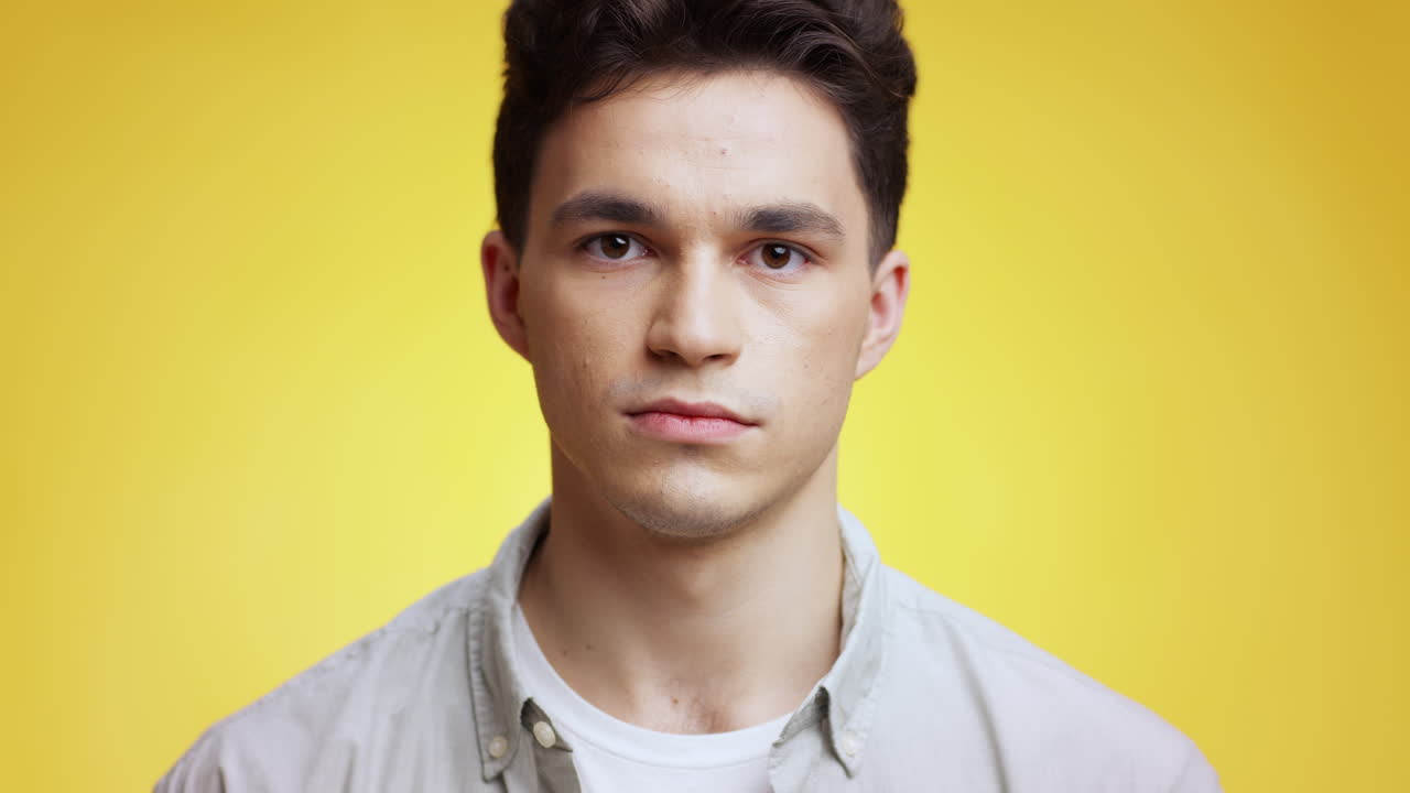 Man with a shocked expression