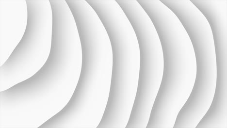 white and grey smooth glossy stripes abstract geometric motion loop background.