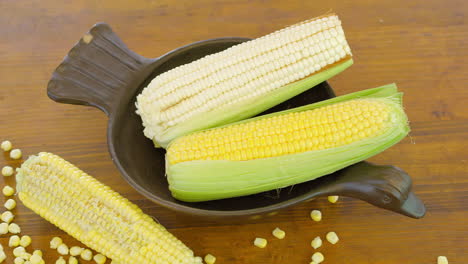 white and yellow corn form americas