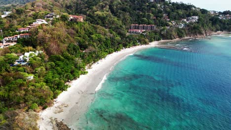 aerial landscape of playa blanca in costa rica