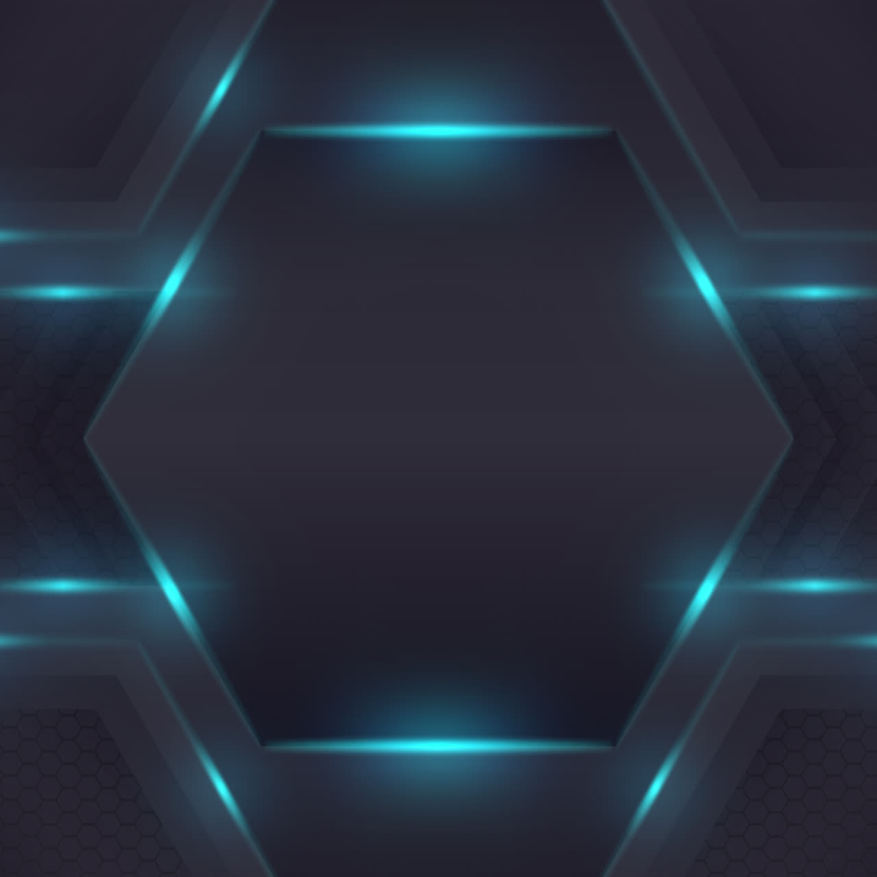 Dark Futuristic Hexagon Background