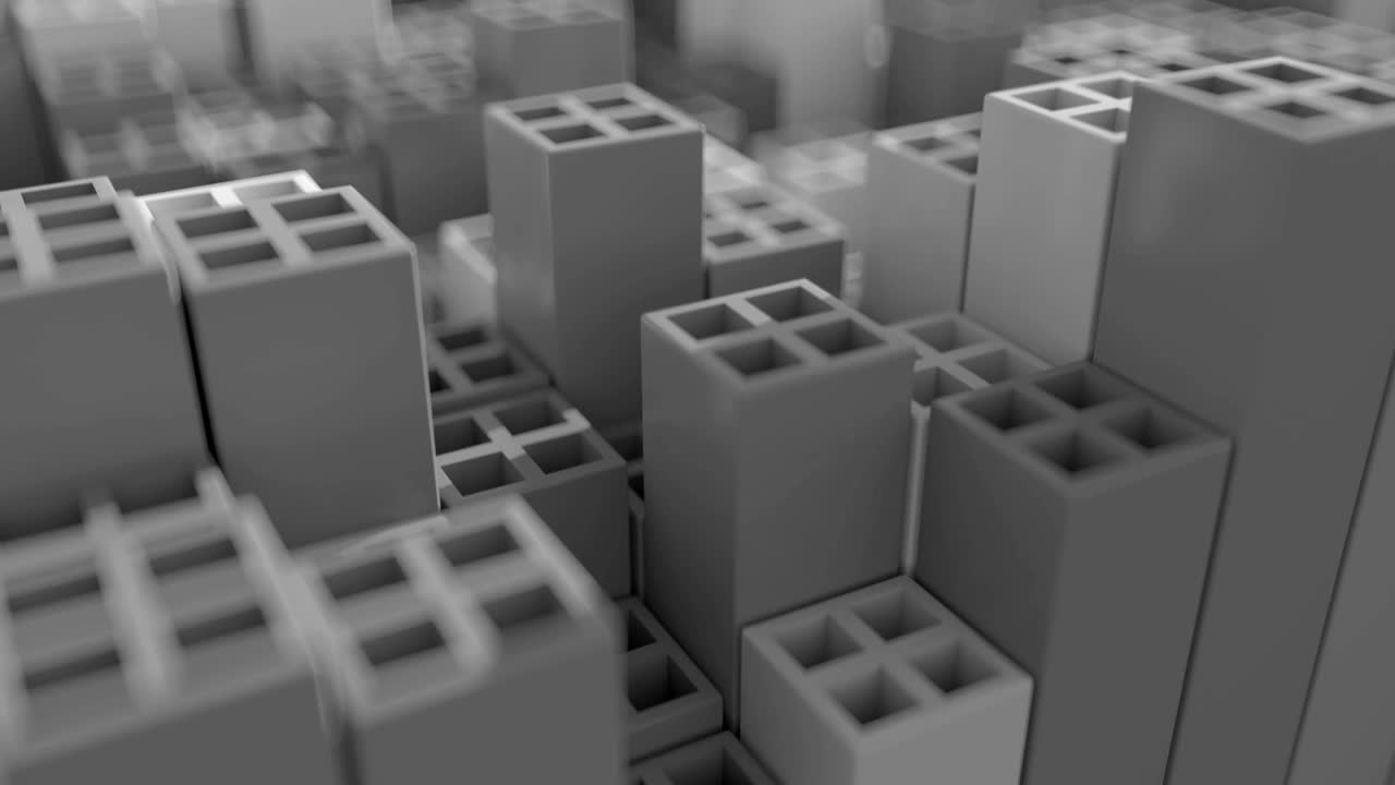 cubos 3d abstractos.