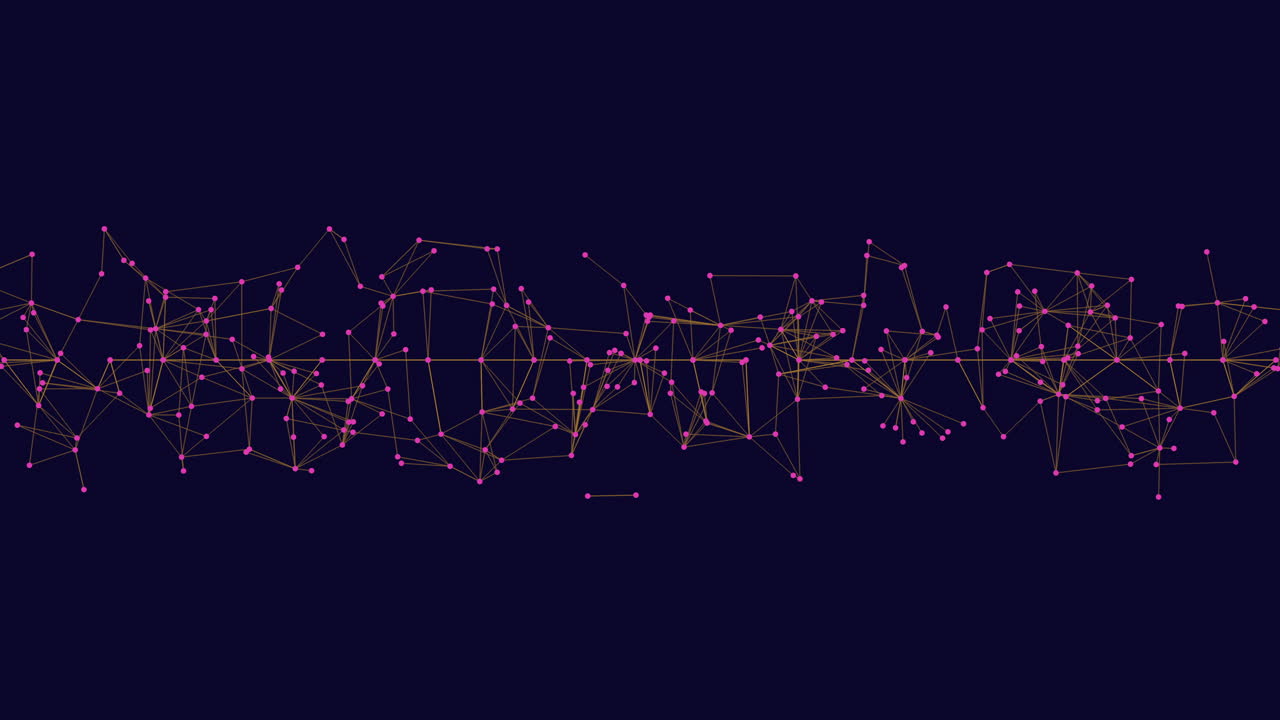 Interconnected lines and dots mapping a network of communication