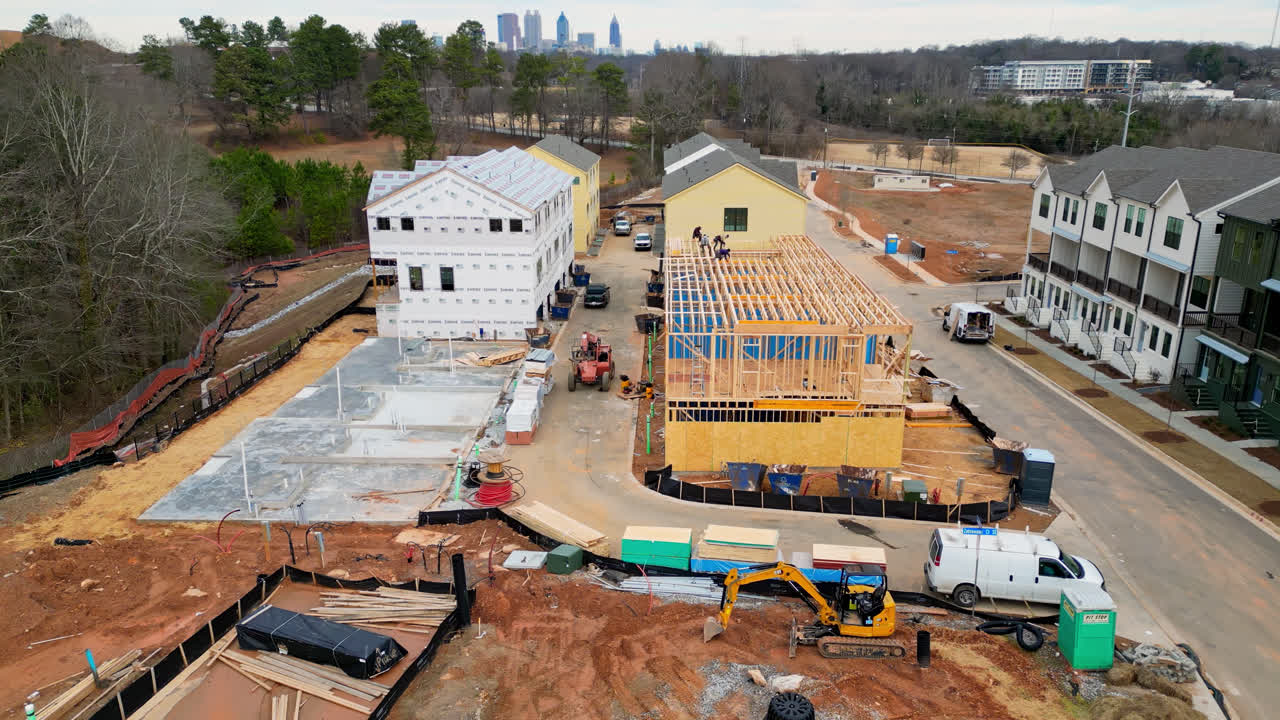 construcción comunitaria de condominios y casas adosadas, atlanta, ga, estados unidos