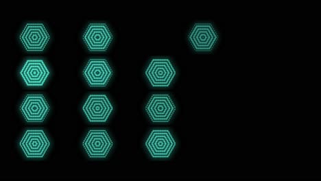 Neon-hexagons-pattern-on-black-gradient