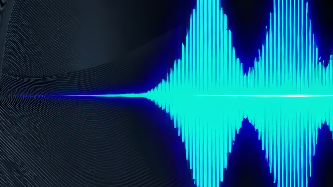 Abstract Audio Waveform Visualization