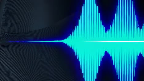 abstract audio waveform visualization