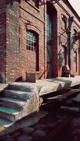 old abandoned brick factory