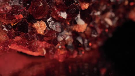 radiant macro shot of golden citrine quartz crystal aglow against dark background