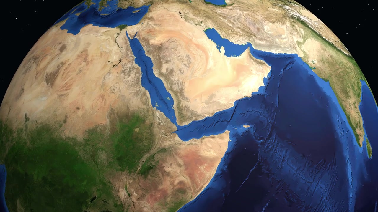 Dönen 3D Küre, Konum Pimi ve Demografik Veri Katmanıyla Yemen'e Yakınlaşıyor