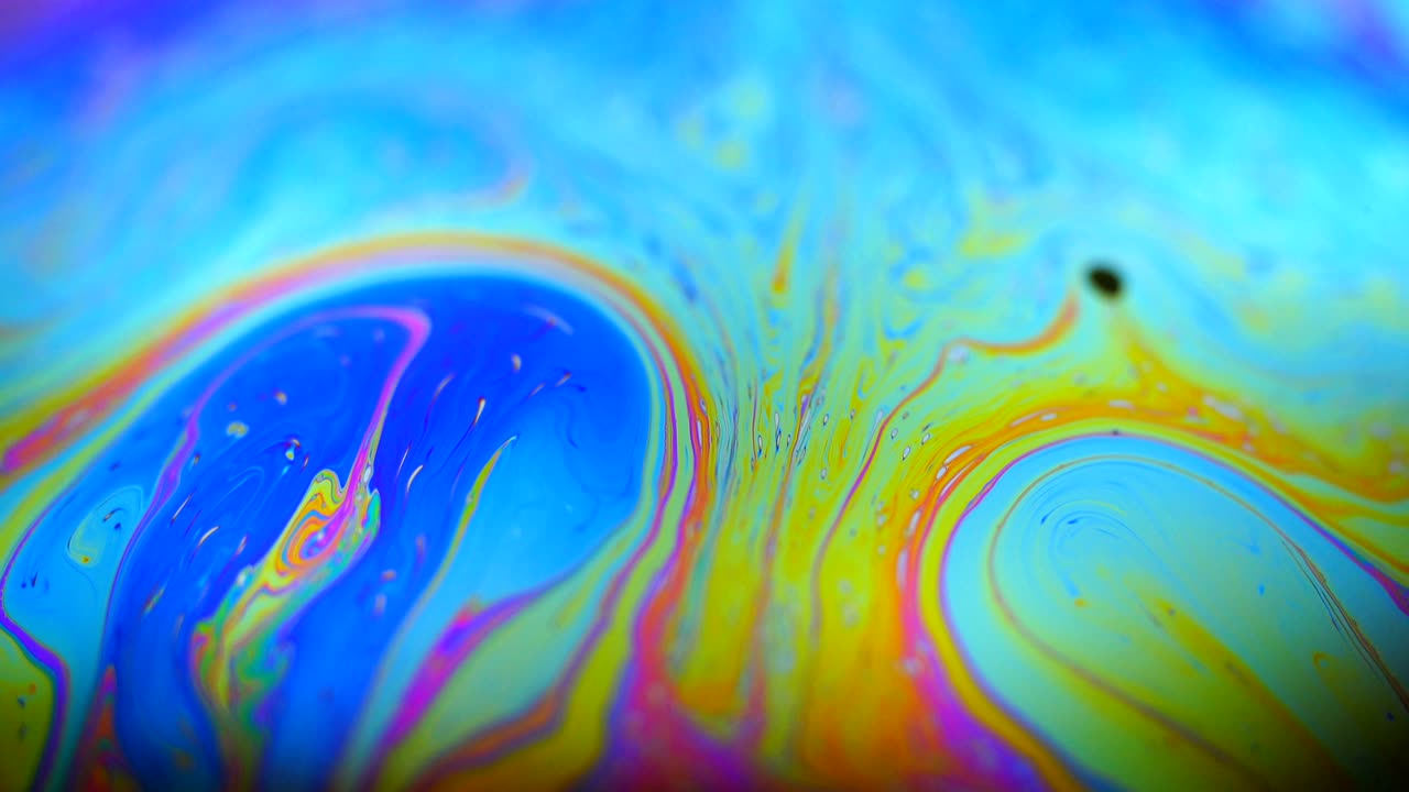 colores en movimiento, efecto líquido, burbujas de jabón