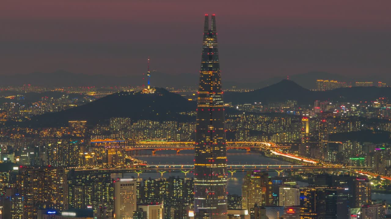 서울시, 밤의 스카이라인; 한국