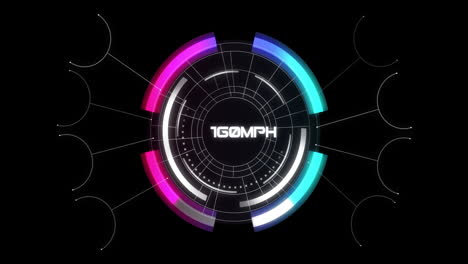 animation of scope scanning over speed measure
