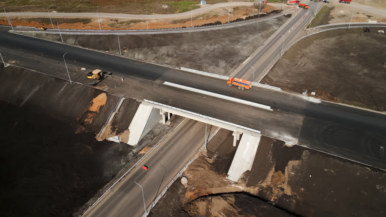 Highway Overpass Under Construction