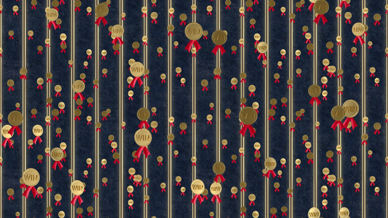 금메달 배경 루프 타일 상승