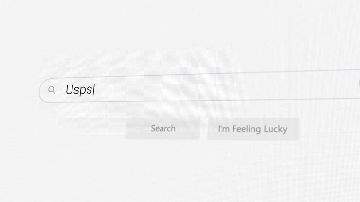Ricerca di Usps sul browser Internet