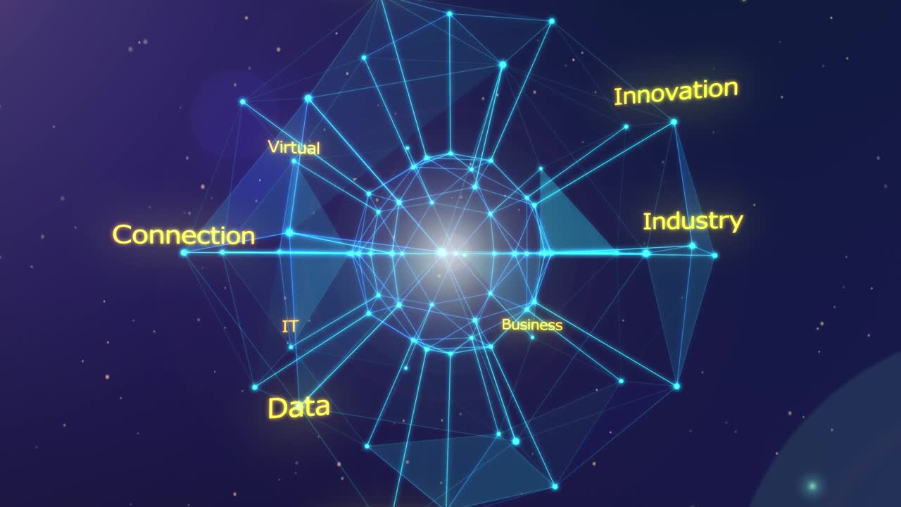 글로벌 네트워크 및 데이터 연결 개념 - 디지털 기술